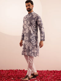 Anouk Men Floral Printed Regular Kurta with Pyjamas
