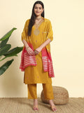 KALINI Women Embroidered A-Line Kurta Set
