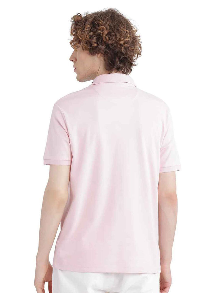 RARE RABBIT Men Polo Collar Applique T-shirt