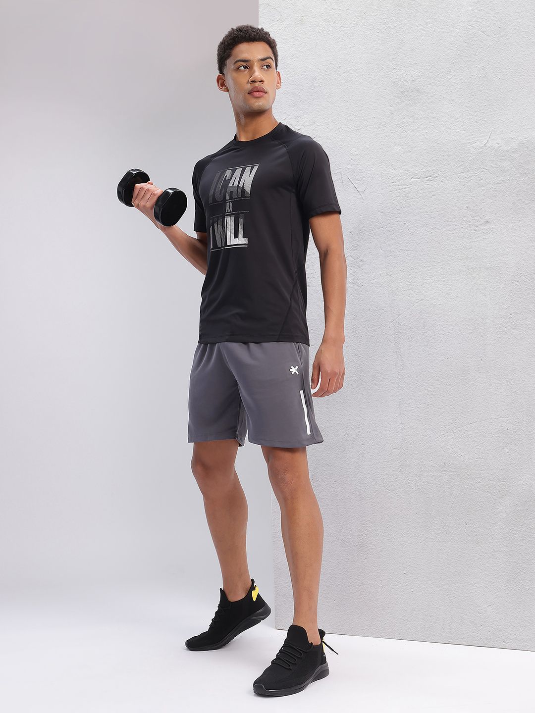 HRX by Hrithik Roshan Men Mid-Rise Regular Fit Rapid-Dry Training Shorts