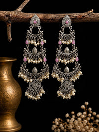 PANASH Teardrop Shaped Drop Earrings