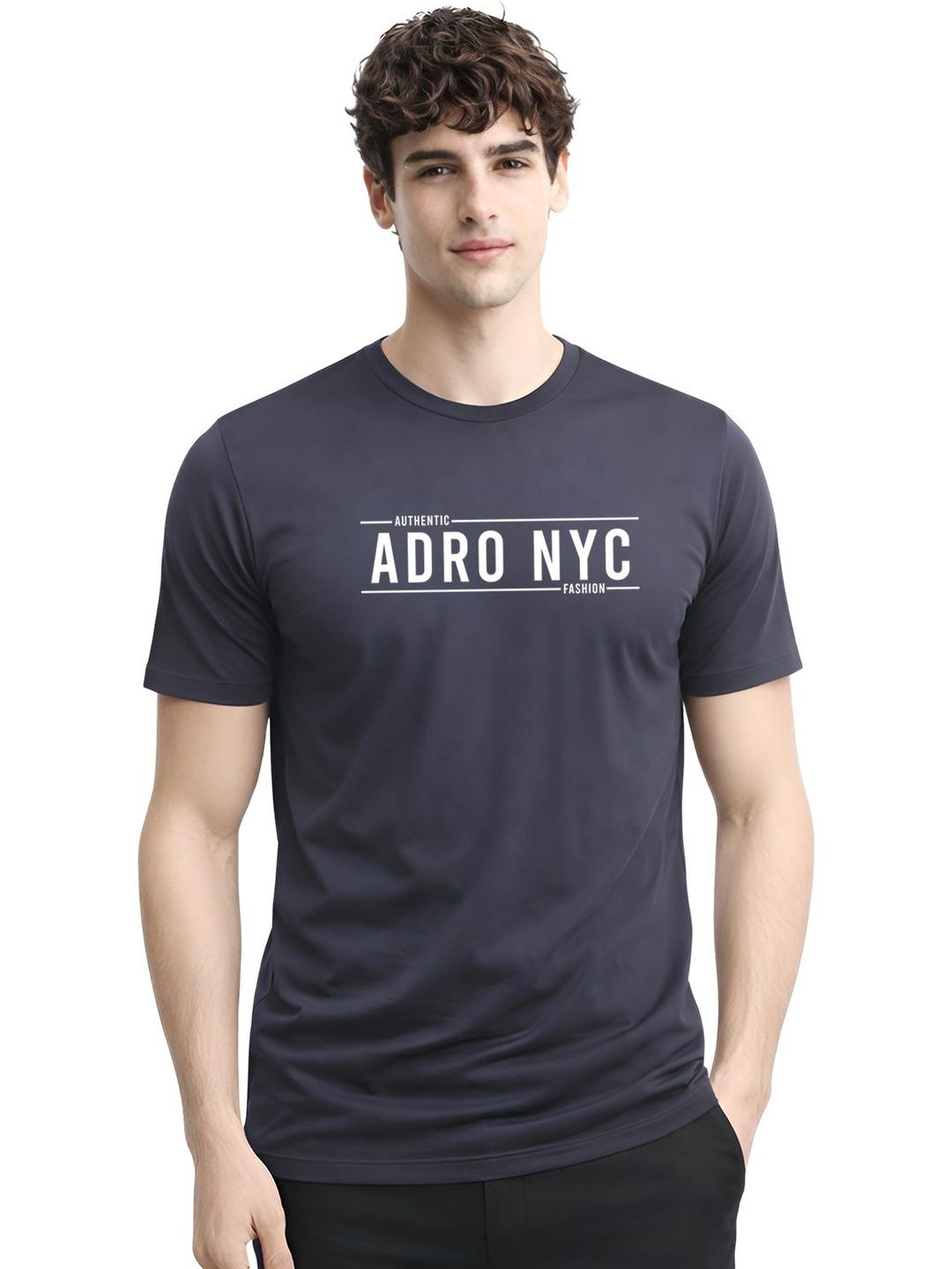 ADRO Men Typography Printed T-shirt
