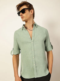 Thomas Scott Men Slim Fit Button-Down Collar Casual Shirt