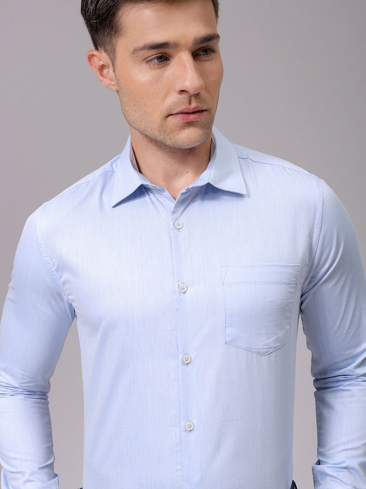 The Indian Garage Co. X Luxe Men Slim Fit Opaque Formal Shirt