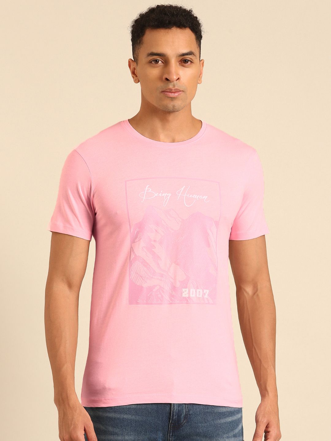 Being Human Printed Pure Cotton T-shirt