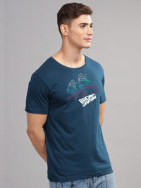 ADRO Men Typography Printed Tropical Raw Edge T-shirt
