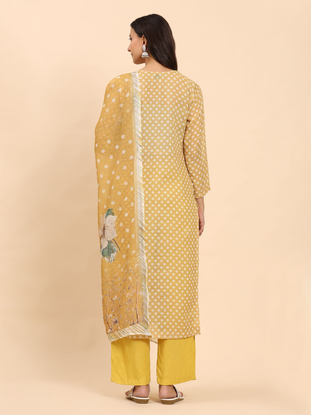 Mamicha Women Floral Printed Regular Pure Cotton Kurta with Palazzos & With Dupatta