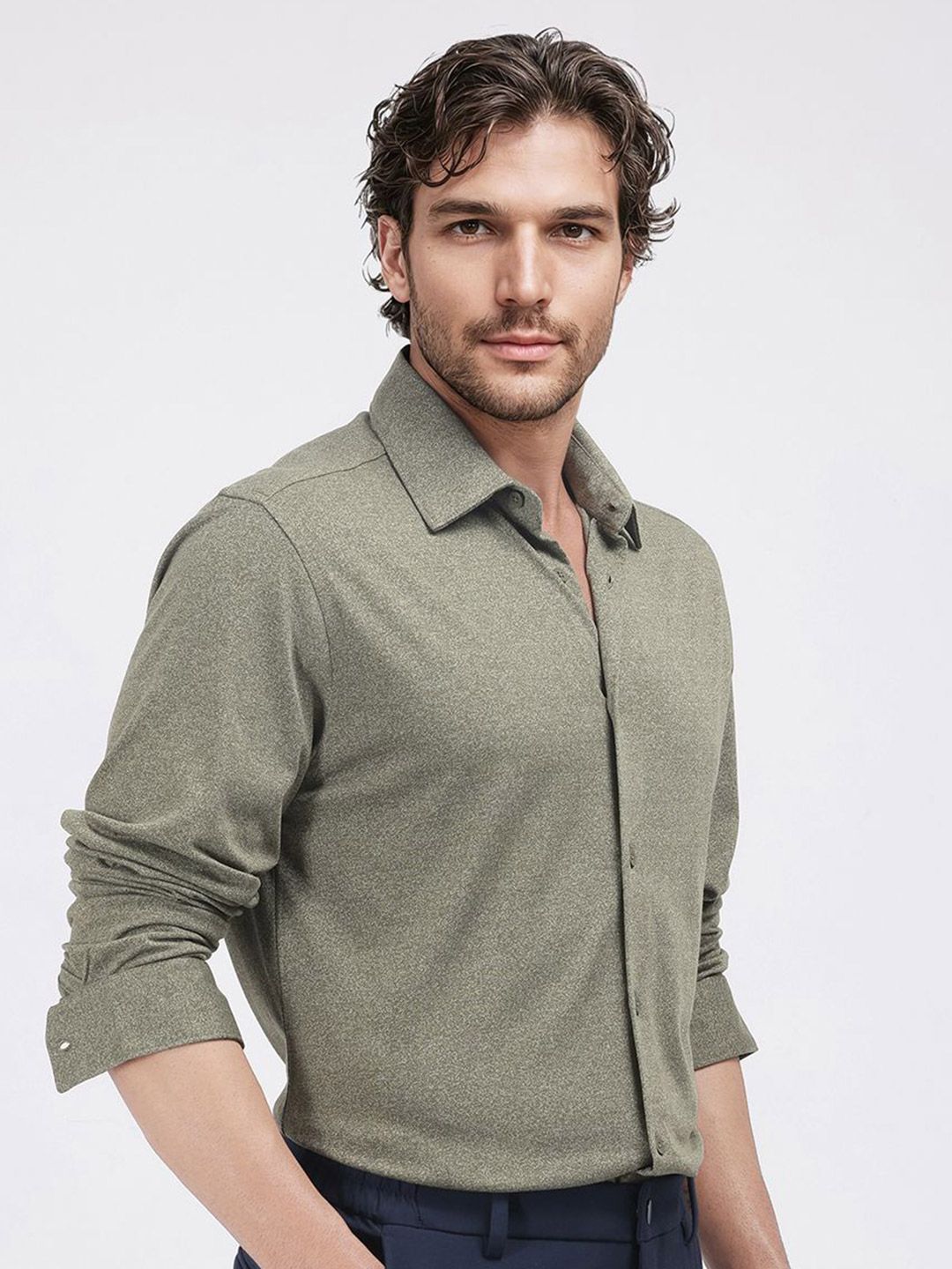 RARE RABBIT Men Comfort Opaque Casual Shirt