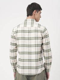 VASTRADO Men Classic Slim Fit Opaque Checked Casual Shirt