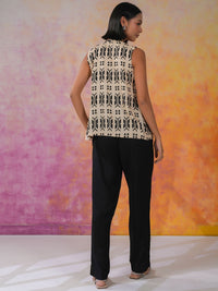 Sanskrutihomes bercetak Top & Trousers Co-Ords