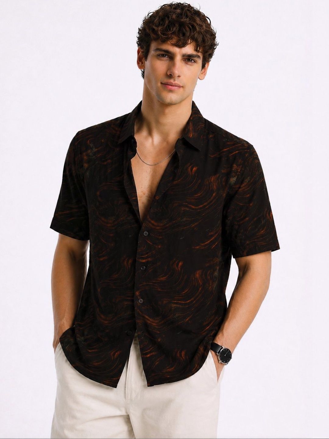 ADRO Men Standard Printed Casual Shirt