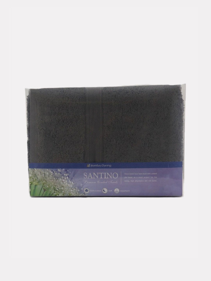 BOMBAY DYEING Grey 1 Cotton 550 GSM Bath Towel