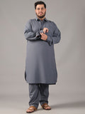 SOJANYA PLUS Plus Size Lelaki Baju Kolar Benang Bekerja Lurus Kurta Dengan Salwar