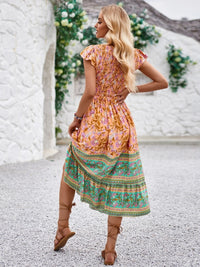 all about you Women Floral Printed A-Line Midi Dress