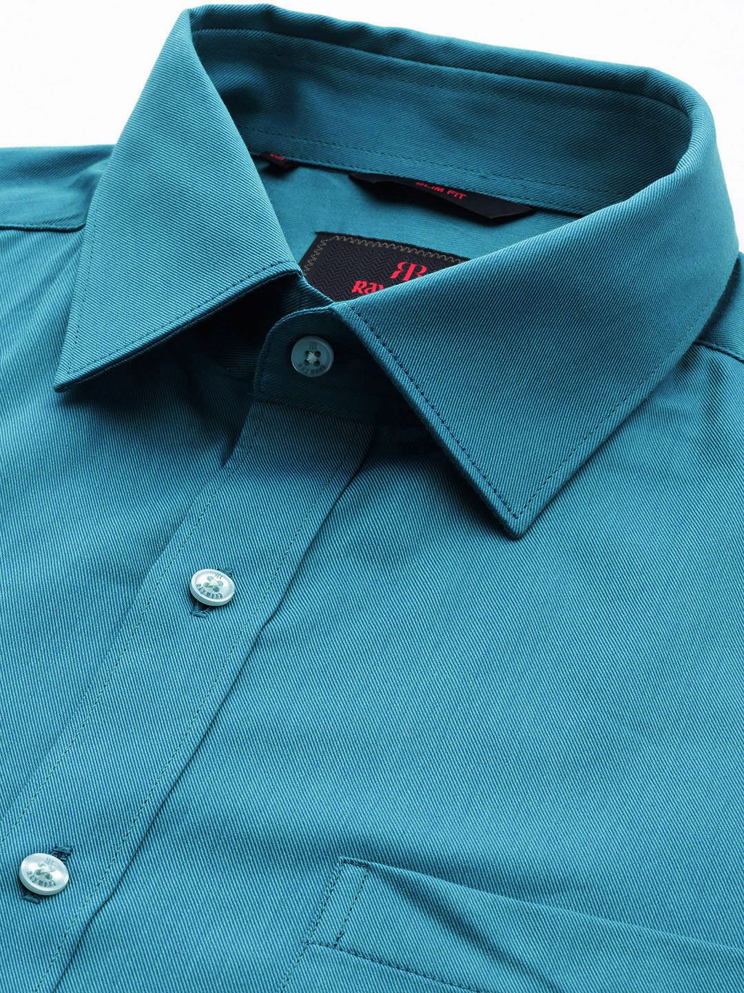Raymond Men Blue Slim Fit Opaque Formal Shirt