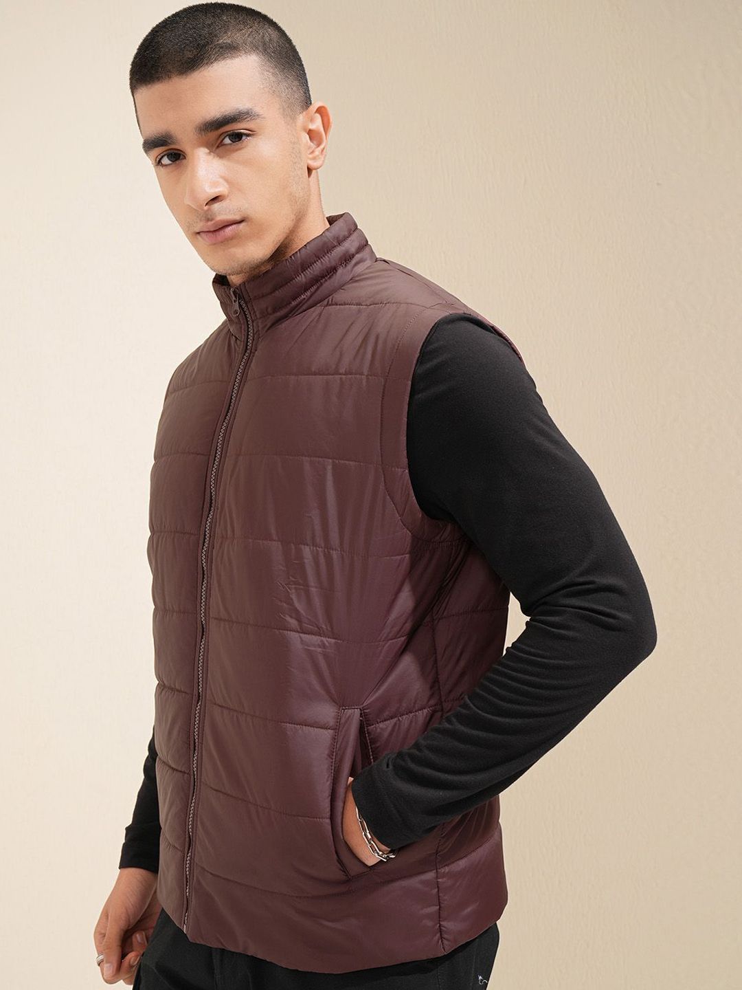 Highlander Men Crop Puffer Jacket