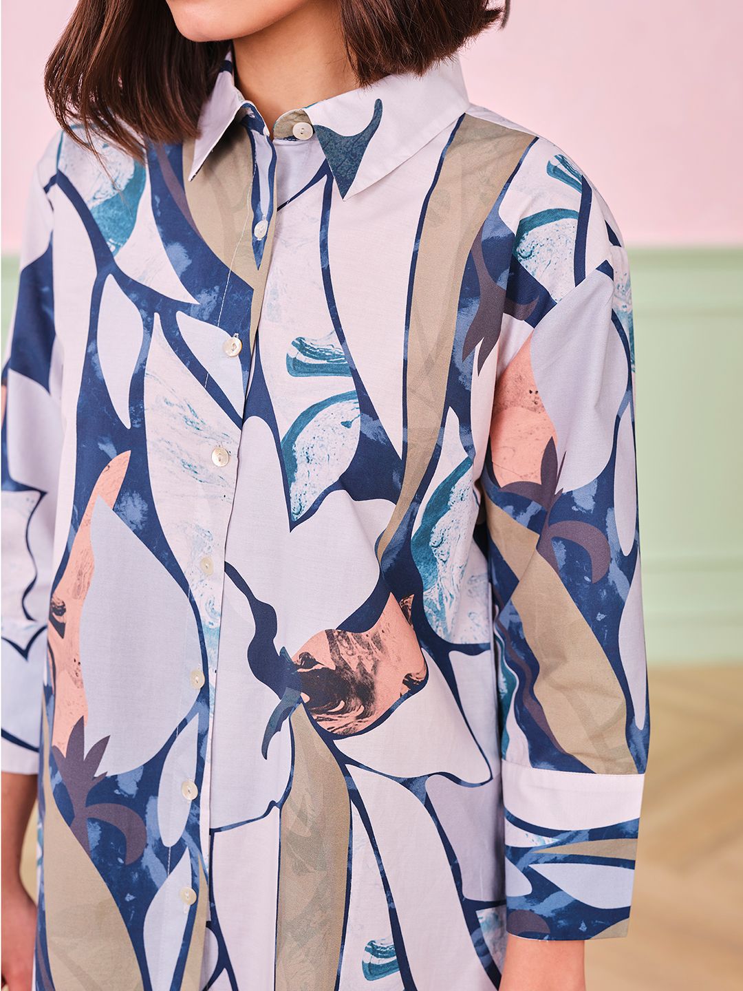 AND Floral Print Cotton Top