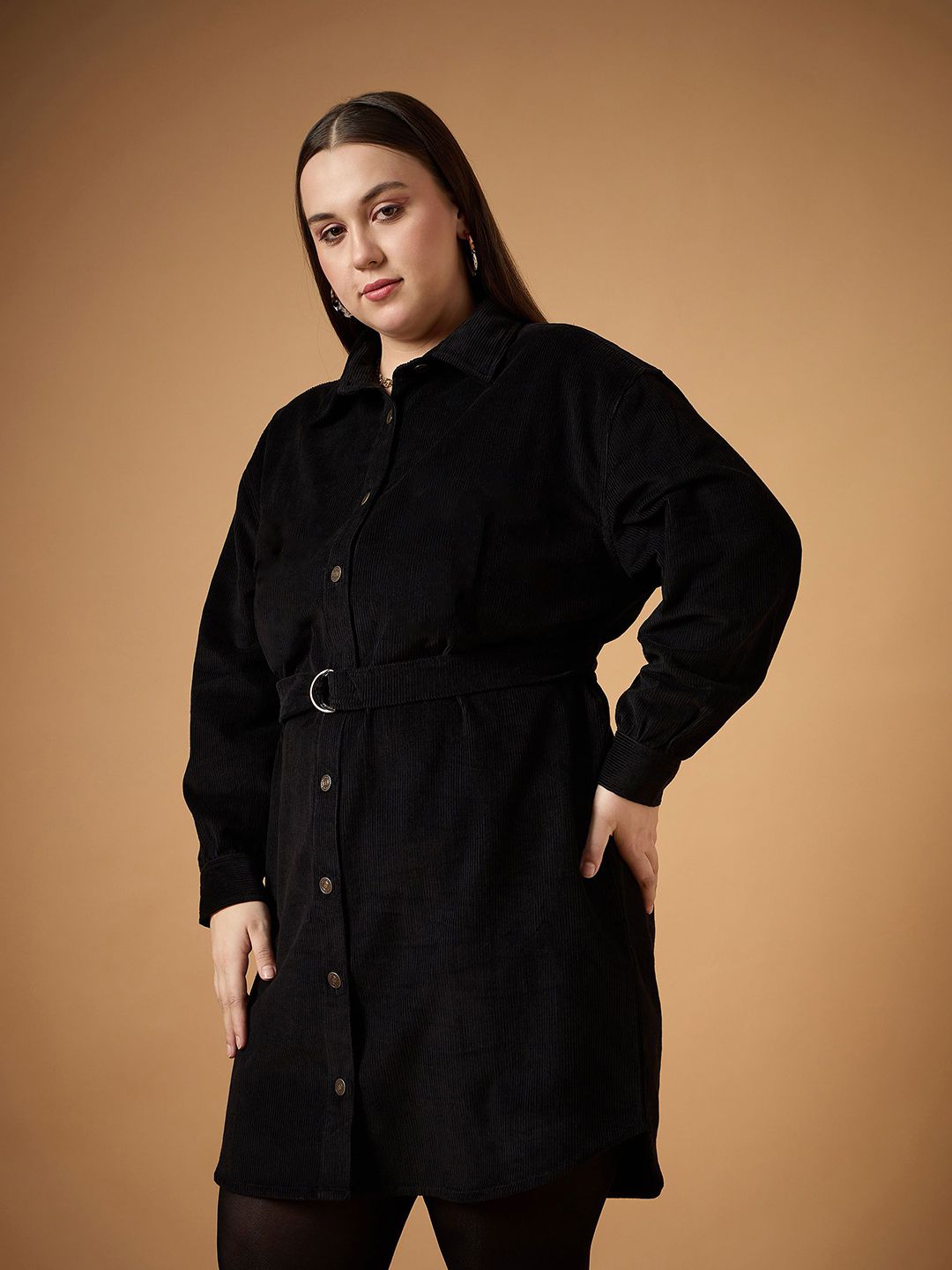 SASSAFRAS Curve Shirt Dress