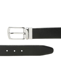Teakwood Leathers Men Textured Leather Reversible Formal Belt