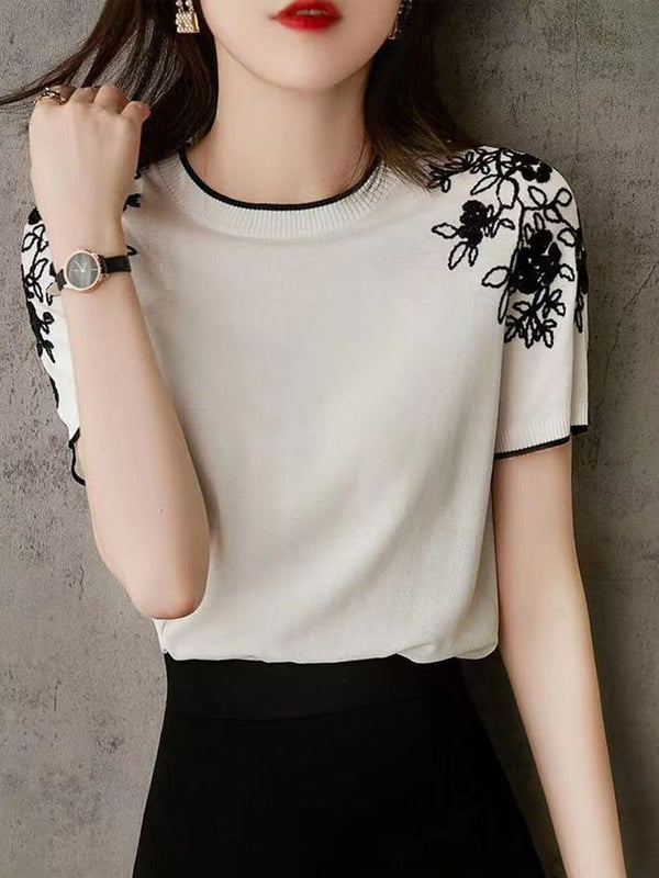 DressBerry Embroidered Regular Top