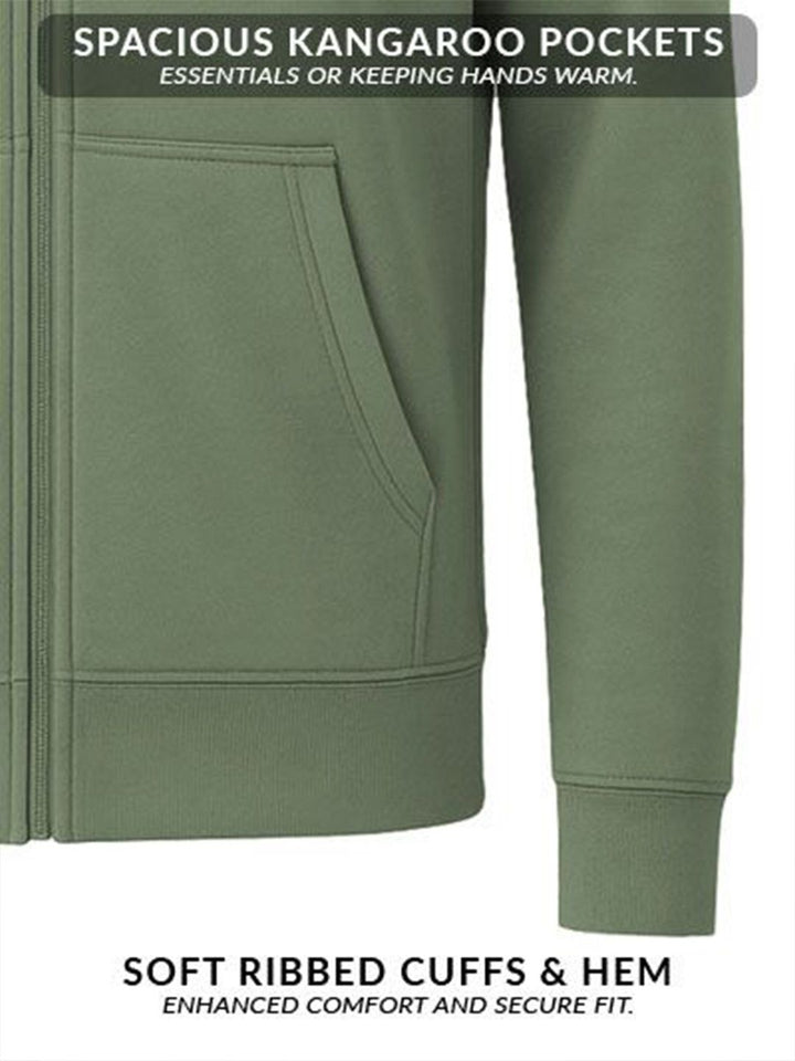 ADRO Men Printed Hooded Sweatshirt