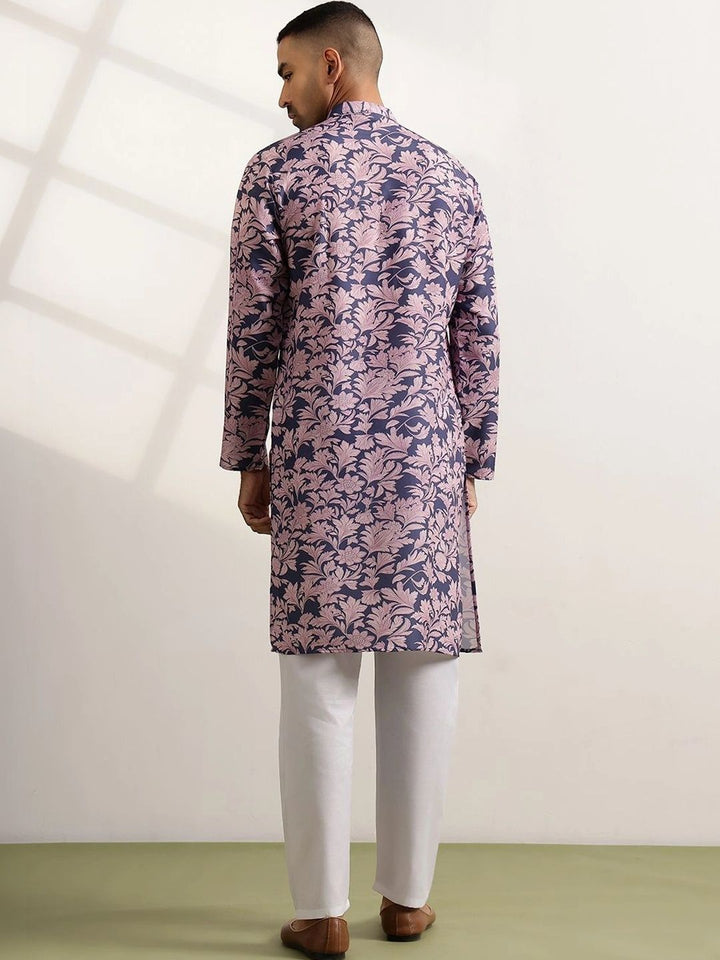 Anouk Men Floral Printed Regular Kurta with Trousers