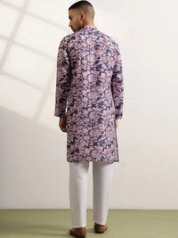 Anouk Men Floral Printed Regular Kurta with Trousers