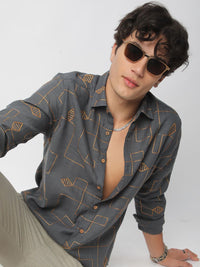 VASTRADO Men Classic Slim Fit Opaque Casual Shirt