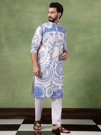 SOJANYA Men Ethnic Motifs Embroidered Thread Work Kurta