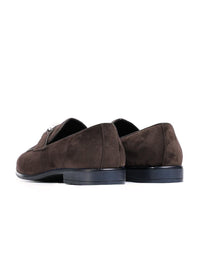 Monkstory Men Velvet Embellished Loafers