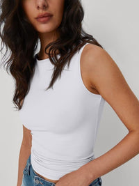 DressBerry Boat Neck Regular Crop Top