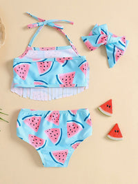 YK Girls Printed Swimset
