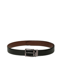 Teakwood Leathers Men Textured Leather Reversible Formal Belt