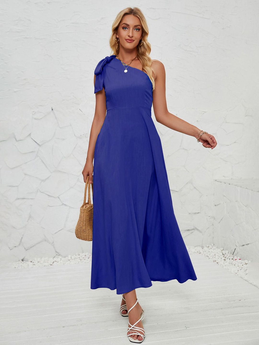 all about you Women One Shoulder Maxi Dress