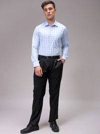 The Indian Garage Co. X Luxe Men Slim Fit Opaque Checked Formal Shirt
