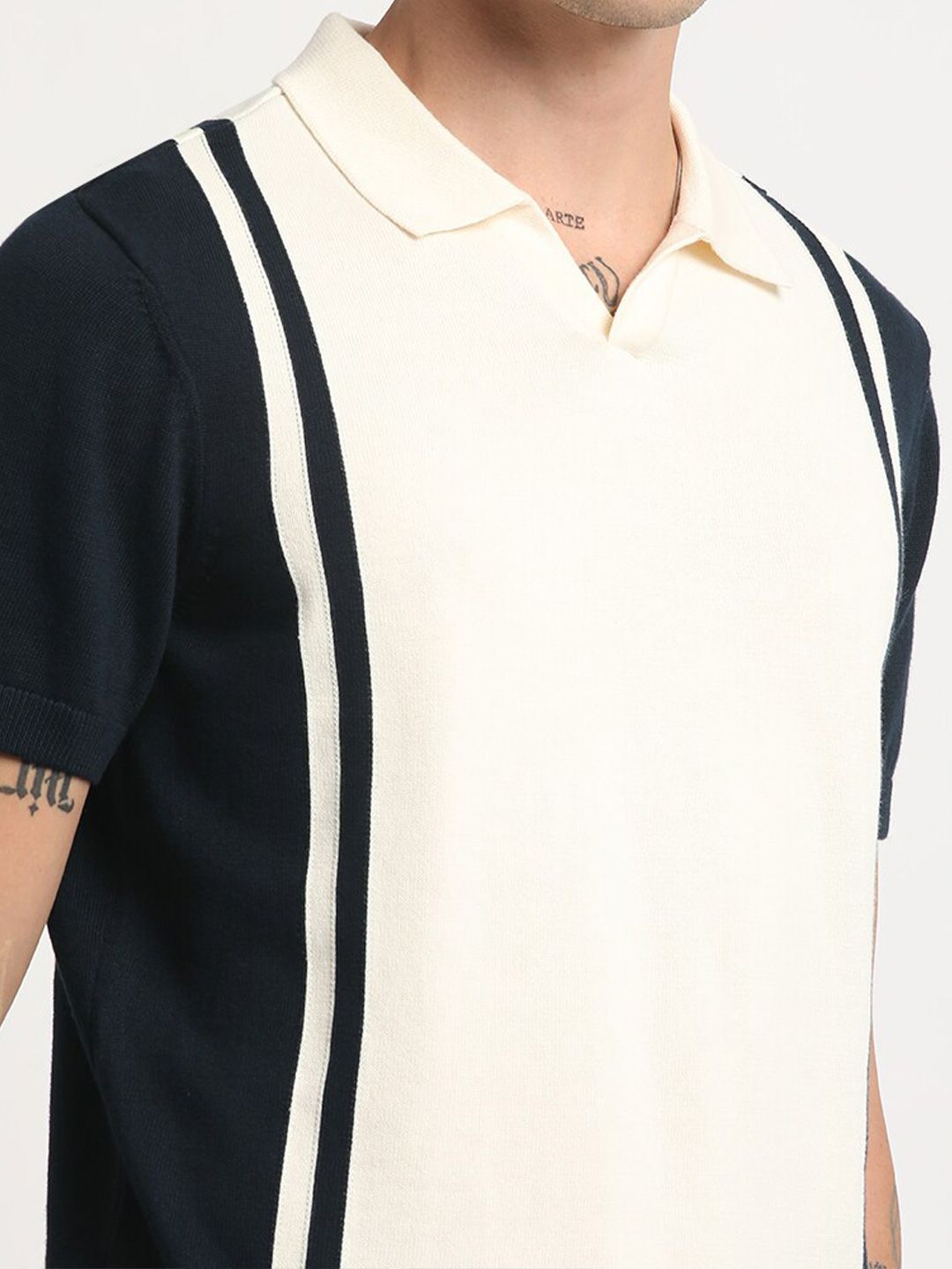 THE BEAR HOUSE Polo Collar Pure Cotton T-shirt