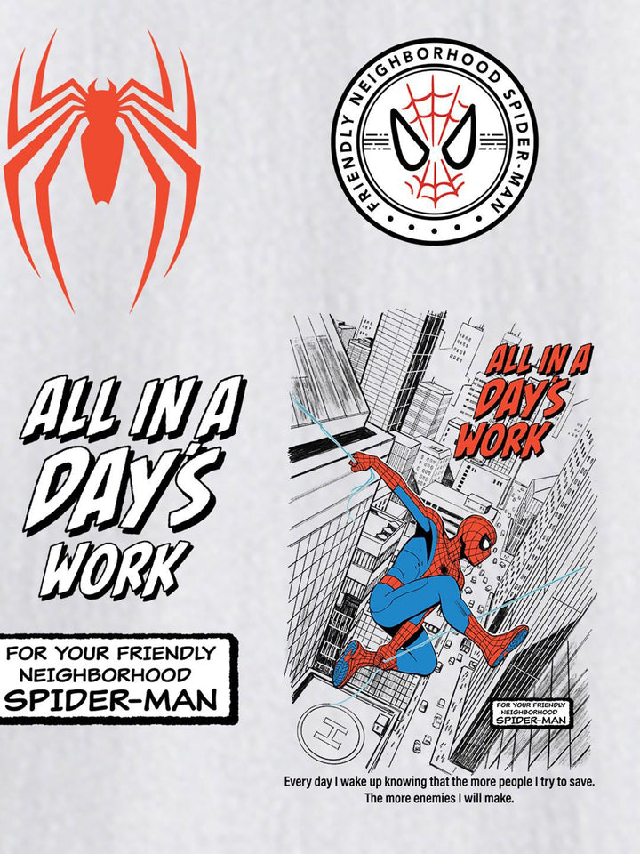 Bewakoof Spiderman  Printed Pure Cotton T-shirt