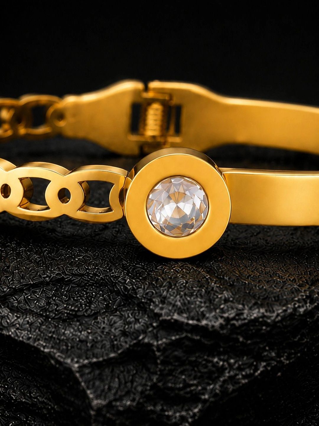 VOGUE PANASH Women Brass Gold-Plated Bangle-Style Bracelet