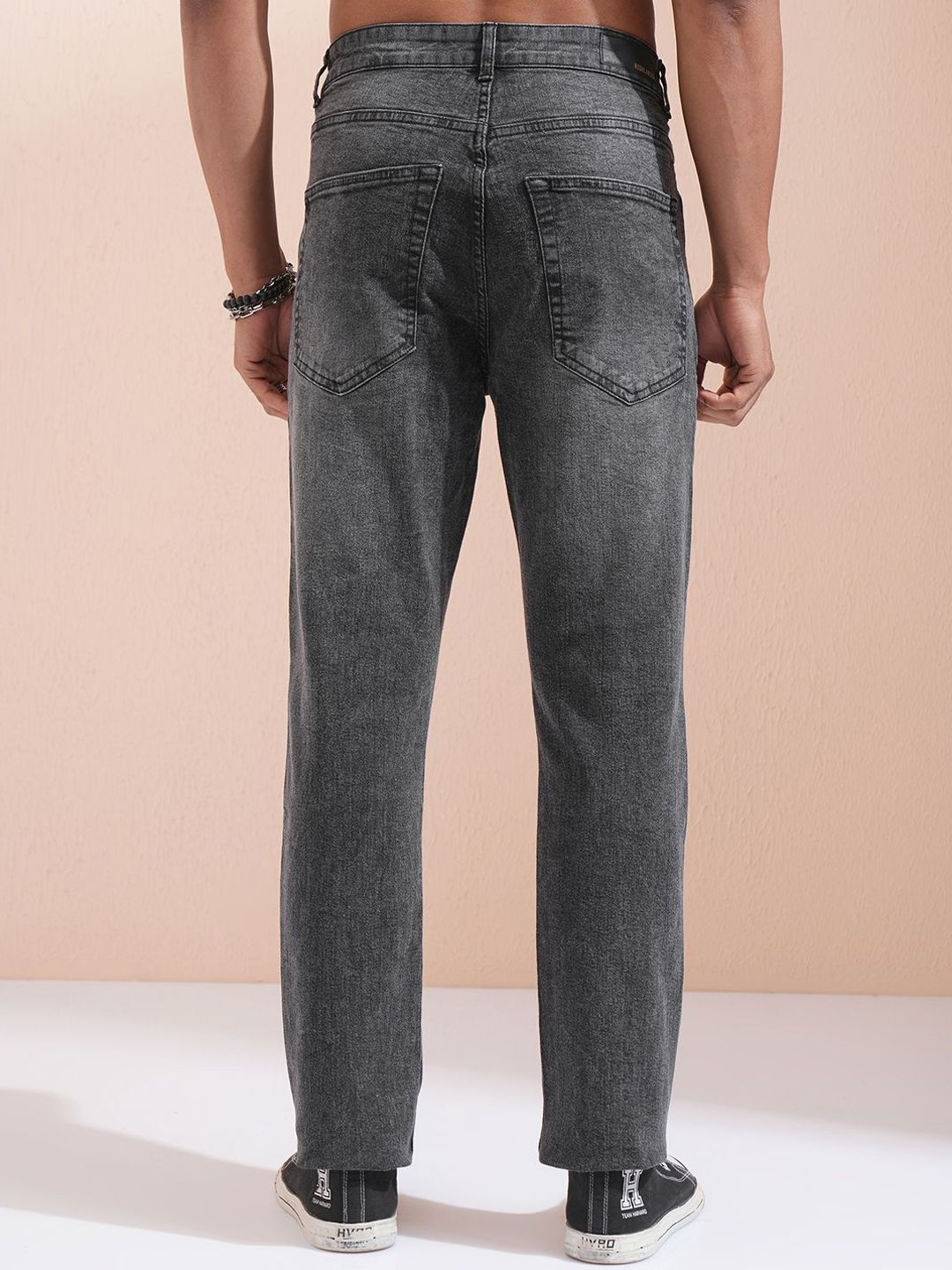 HIGHLANDER Men Straight Fit Light Fade Stretchable Jeans