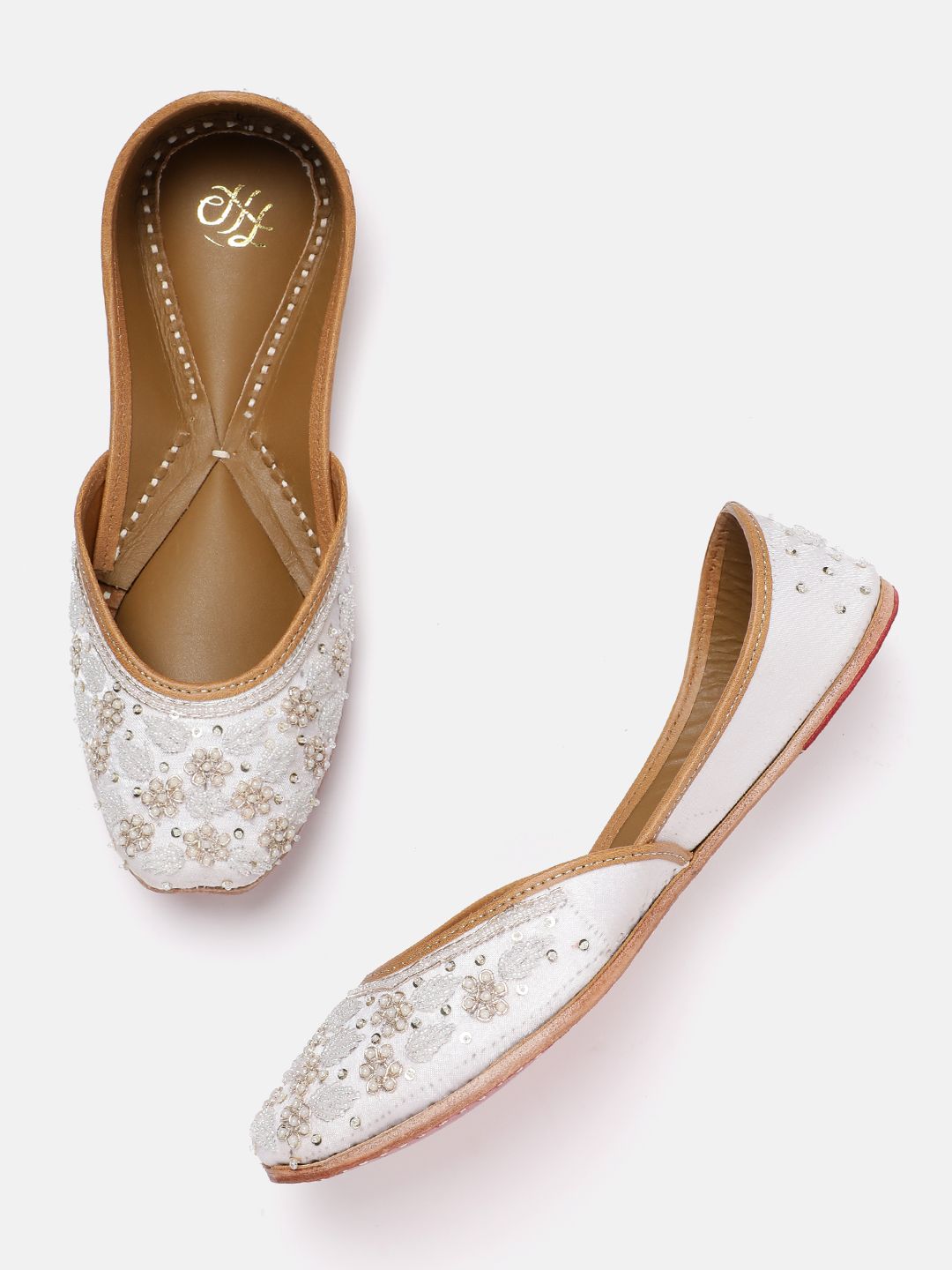 House of Pataudi Embellished Mojaris