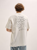 THE BEAR HOUSE Men Typography Printed Oversized T-shirt