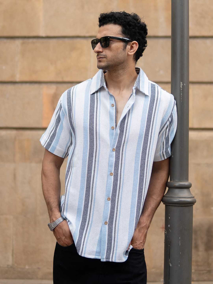 Powerlook Men Striped Casual Shirt