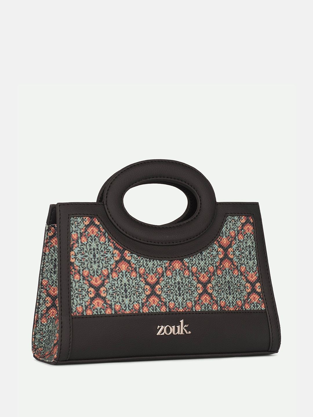 ZOUK Zoe Kolkata Nouveau Textured Structured Jute Sling Bag