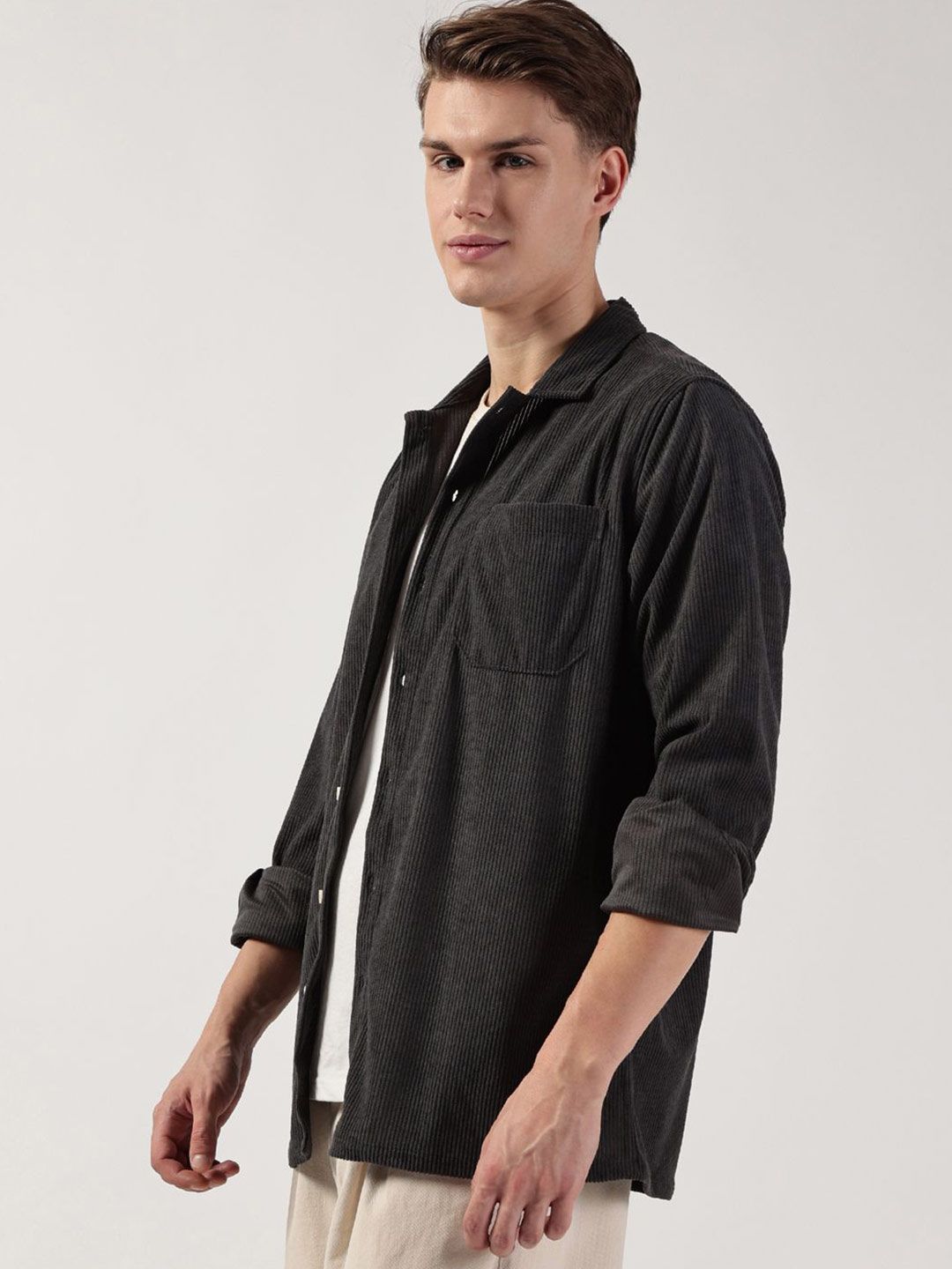 Thomas Scott Men Striped Premium Opaque Casual Shirt