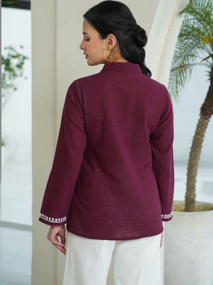 Baju Kasual Bercetak Bunga Lurus House of Chikankari Wanita