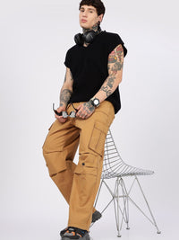 Eszett Men Baggy Fit Cargos Trousers