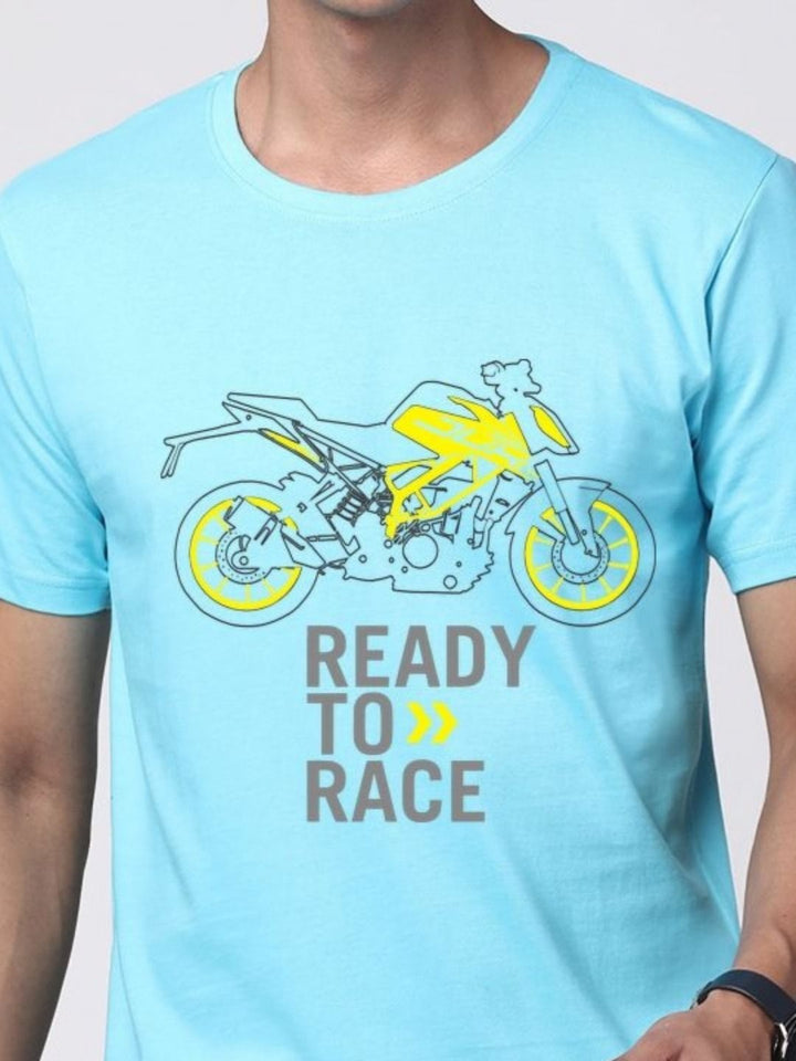 ADRO Men Graphic Printed Round Neck Cotton T-shirt