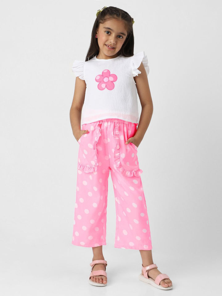 Nauti Nati Girls Printed Top with Trousers