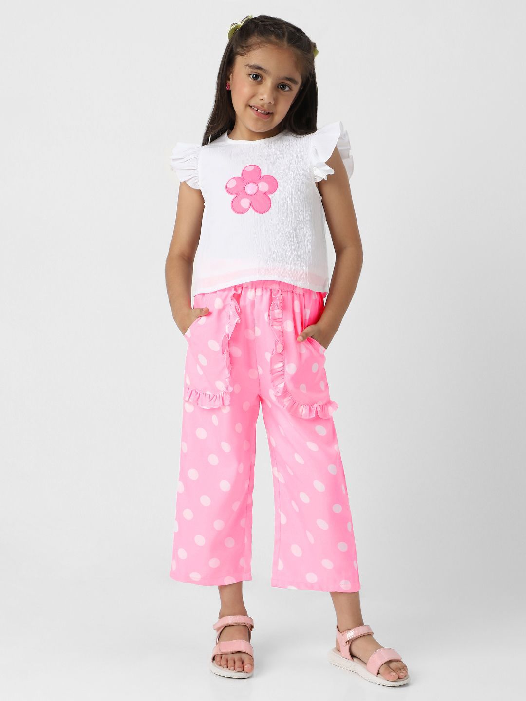 Nauti Nati Girls Printed Top with Trousers