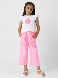 Nauti Nati Girls Printed Top with Trousers